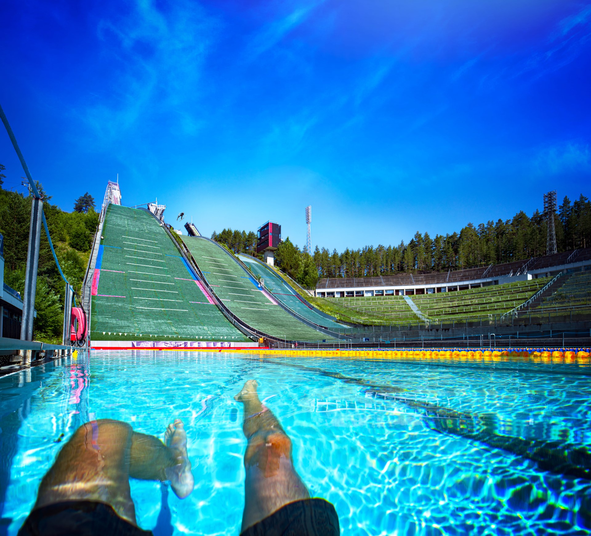 Schwimmparadies an der Salpausselkä-Schanze