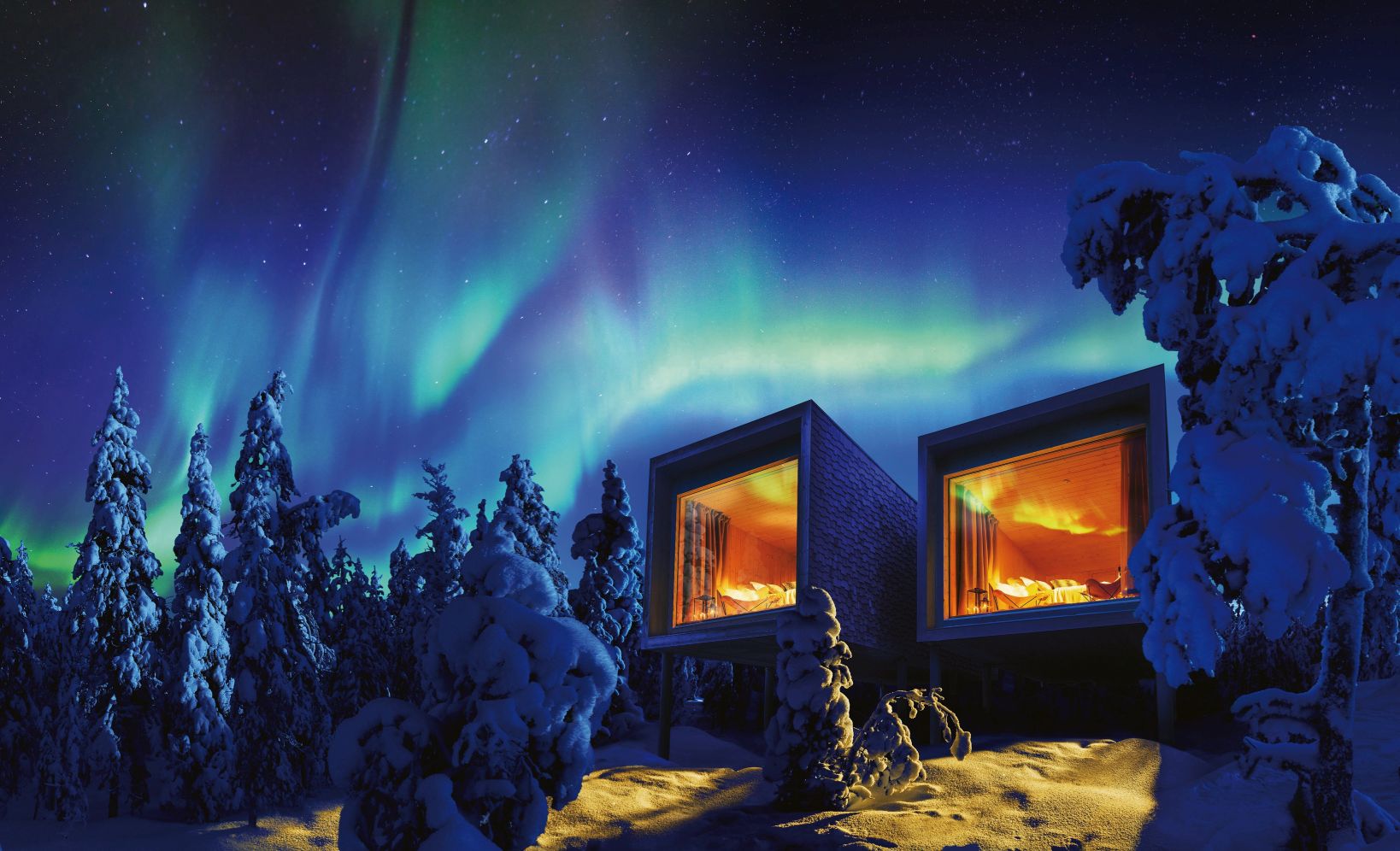 Finnland: Romantik im Schein der Polarlichter