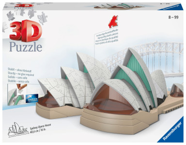 Australien:  Sydney Opera als 3D Puzzle von Ravensburger zu gewinnen